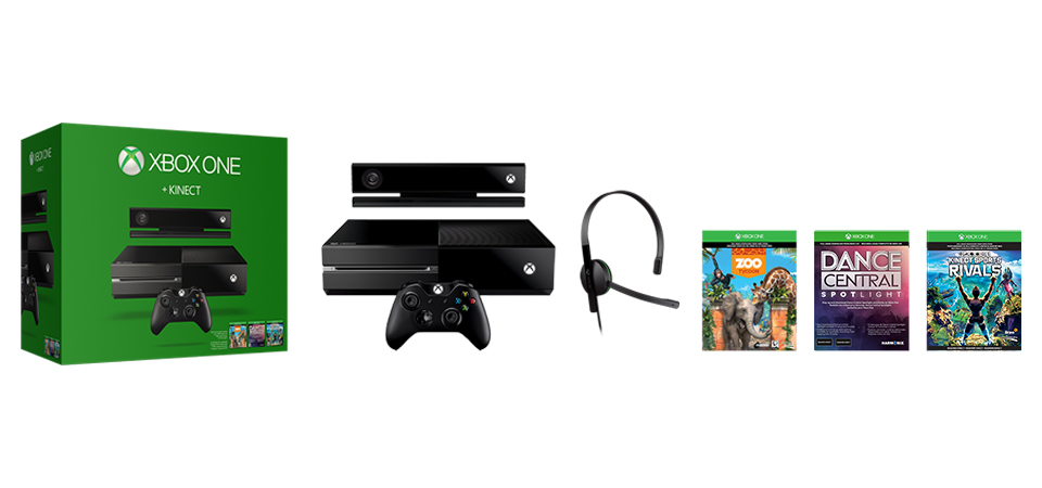 Xbox 360 Kinect Bundle W 3 Games