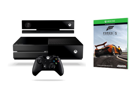 Xbox One console with Forza Motorsport 5